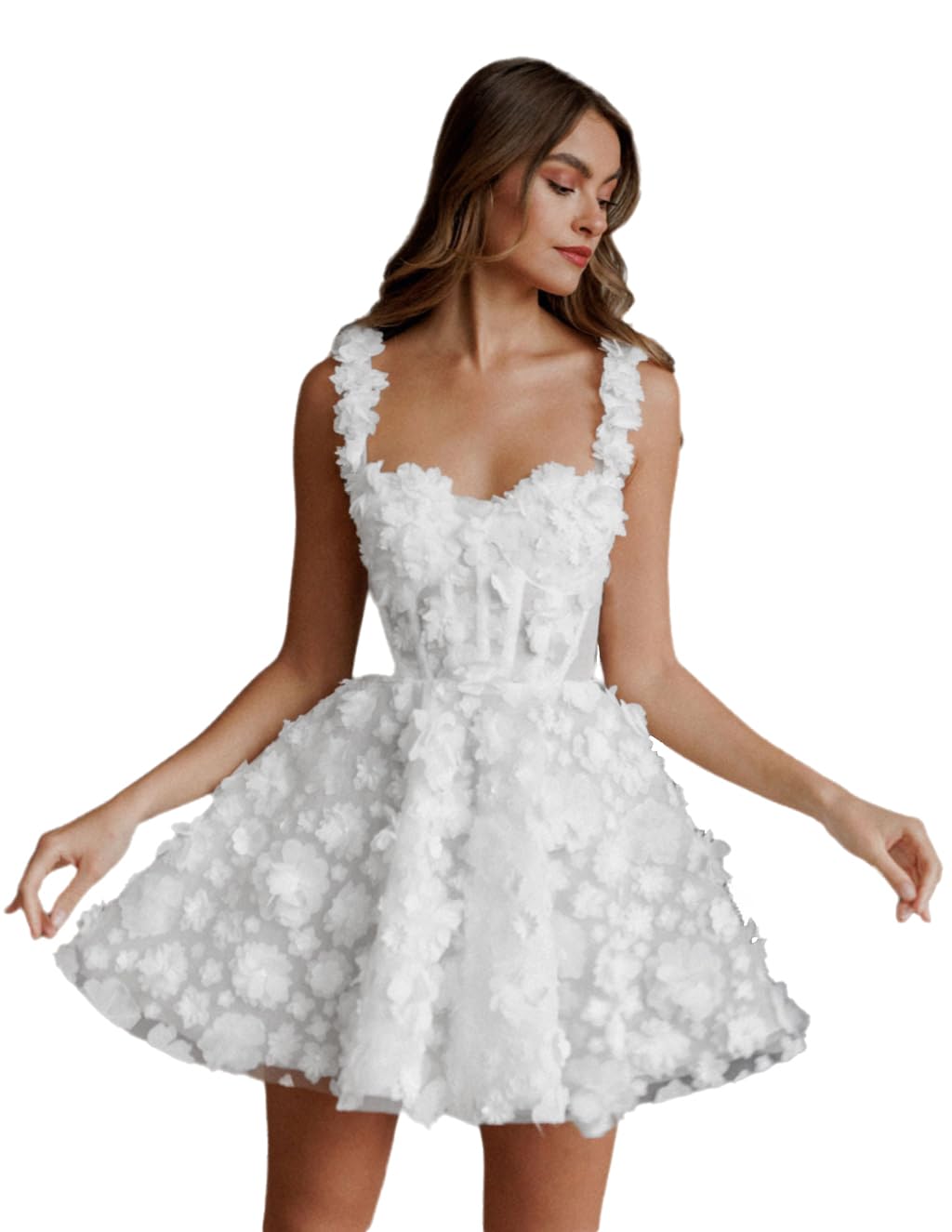 【eaphi】FLOWER LACE BALLOON ONE PIECE ２ FLOWER LACE BALLOON ONE PIECE